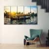 The Castle Decor Kerala Boat Wall Painting Wooden Framed 27x48 Inch (Style 2)