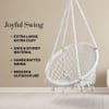 Swingzy Cotton Round Swing for Adults White Without Accessories