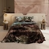 Stoa Paris 300TC UltrSatin Super King Bedsheet with 2 Pillow Covers Satin Super Moss Brown