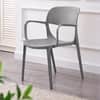 Kepler Brooks Vola Cafeteria Dining Chair in Grey Colour