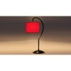 Red cotton Curvy table lamp with Iron Base (SP03)