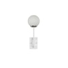 Minster White & Frosted White Finish Wall Light