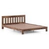 Beirut Solid Wood Queen Size Bed In Teak Finish
