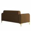 Veniza Velvet 2 Seater Sofa In Brown Colour