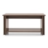 Adele Rectangular Engineered Wood Coffee Table In Classic Walnut Finish