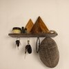 Solitaire Wooden Wall Shelf Organiser With Key Holders