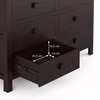 Magellan Solid Wood Chest of 6 Drawers in Mahogany Finish