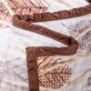 Cream Floral Wool Blanket Double Bed 240 X 220 Cm