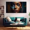 The Castle Decor Women Abstract Wall Painting Wooden Framed 27x48 Inch (Style 1)