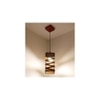 Wiggle Brown Solid Wood Single Hanging Light