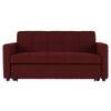 Medas 3 Pull Out Sofa Cum Bed In Maroon Colour