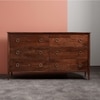 Reyna Solid Wood Chest of Drawers in Brown Colour