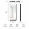 The Artment Vista Black Arch Frame Unbreakable Floor Mirror For Home (150 X 40 CM)