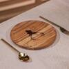 Ireka Home Antler Crest Acacia Wood Serving Plate – Carved