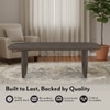Aero Rectangular Solid Wood Coffee Table In Danish Walnut Finish