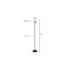 Hadley Black Glass Shade Floor Lamp