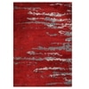 Multicolor Abstract Machine Made Polyester 3 X 5 Feet Carpet