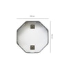 Aluminium Octagon Decorative wall mirror by elegant arts and frames (Mirror size 700 mm)