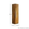 Hexa Red Wooden 1 Door Wardrobe with Huge Storage Space in Giant Wood Colour