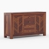 Alacca Sheesham Wood Sideboard In Provincial Teak Finish