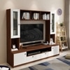Benji Tv Unit 55 Inch Tv Walnut And Frosty White