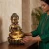Water Fountain Nirvana Lotus Water Fountain in Multicolor Colour