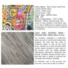 Kingsville Solid Wood Stool in Multi Colour Israel Print Kantha fabric