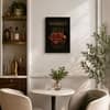 The Castle Decor Whiskey Glass Half Empty Wall Art Framed Painting 12x18 Inch