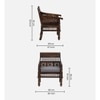 Nehmat 1 Seater Wooden Sofa