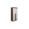 Meridian engineered wood two door wardrobe with Columbian walnut finish