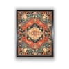 Red Blue Frame Canvas Wall Prints Canvas Wall Prints Set of 1 Multicolor Matte