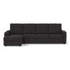 Apollo Compact Sofa (Colour : Graphite Grey, Cushion : Soft, Back Type : High Back, Seating Capacity : Left Aligned 3 Seater + Left Aligned Chaise)