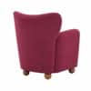 Alanzo Boucle Accent Chair Wine Colour