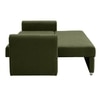 Baruna 1 Seater Velvet Pull Out Sofa Cum Bed with Storage In Green Color