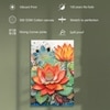 Abstract Colorful Lotus Canvas Wall Art 22 x 34 Inch