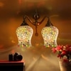 Devansh Metal Electric Wall Light in Multi Colour with Multi Shade Count of 2 Lights