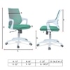 Xeanea Mid Back Ergonomic Chair in Dark Green Colour