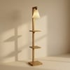 Andre Beige Jute Floor Lamp with Beige Jute Base