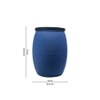 Metalsmith Metal Side Table in Blue Finish