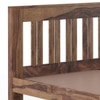 Beirut Solid Wood Queen Size Bed In Teak Finish
