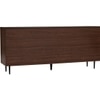 Scandinavian Hutto Large Sideboard Walnut Finish