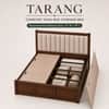 Tarang Solid Wood Comfort King Bed Box Storage Provincial Teak Finish Mattress 72 x 78 Inches