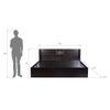 Styx Solid Wood King Size Drawer Storage Bed In Melamine Finish