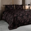 Stoa Paris Satin Comforter King Size with 2 Pillow Covers, 300TC Comforter Set Noir Rouge