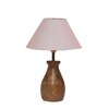 Devansh Grey Cotton Table Lamp With Wood Natural Base (10X12.5 Inches)-30