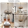 Devansh Wood Wall Mounted Lamp With Off-White Cotton Shade