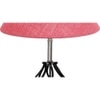 Phoebe Pink Jute Table lamp with Wood & Iron Base