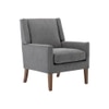 Leston Upholstered Fabric Arm Chair in Grey