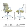 Xeanea Mid Back Ergonomic Chair in Pearl Green Colour