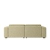 Sophisticated Wood Right Aligned 2-Seater With Upholstery Non Storage Sofa In Grey Colour